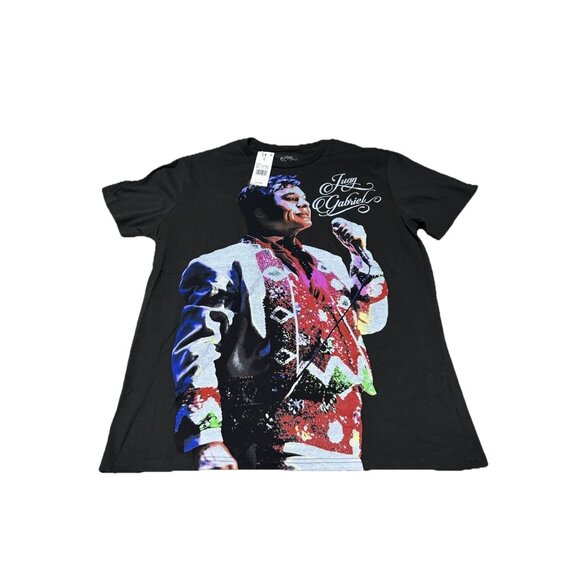 Juan Gabriel Graphic T-Shirt L Black Concert Tour Licensed Music Tee - Picture 1 of 5